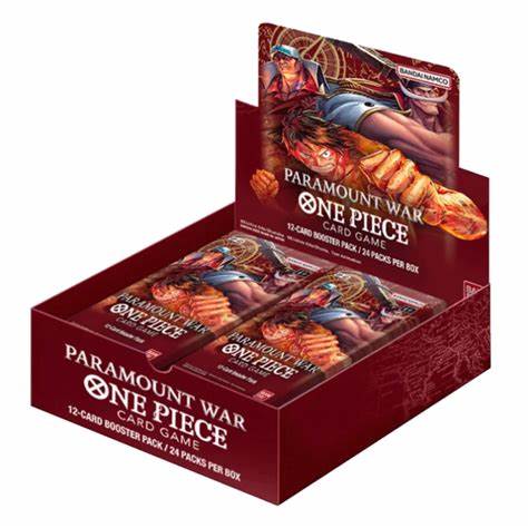 One Piece: Paramount War Booster Box (Ship Sealed or Live Break Twitch)